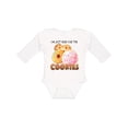 thumbnail image 1 of Inktastic I'm Just Here for the Cookies Boys or Girls Long Sleeve Baby Bodysuit, 1 of 5