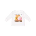 thumbnail image 1 of Inktastic I'm Just Here for the Cookies Boys or Girls Long Sleeve Toddler T-Shirt, 1 of 5