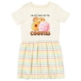 thumbnail image 1 of Inktastic I'm Just Here for the Cookies Girls Toddler Dress, 1 of 5
