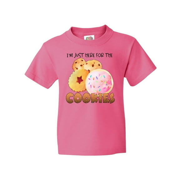 Inktastic I'm Just Here for the Cookies Youth T-Shirt