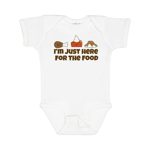 Inktastic I'm Just Here for the Food Boys or Girls Baby Bodysuit
