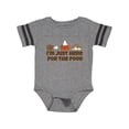 thumbnail image 1 of Inktastic I'm Just Here for the Food Boys or Girls Baby Bodysuit, 1 of 4