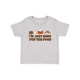 thumbnail image 1 of Inktastic I'm Just Here for the Food Boys or Girls Baby T-Shirt, 1 of 5