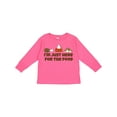 thumbnail image 1 of Inktastic I'm Just Here for the Food Boys or Girls Long Sleeve Toddler T-Shirt, 1 of 5