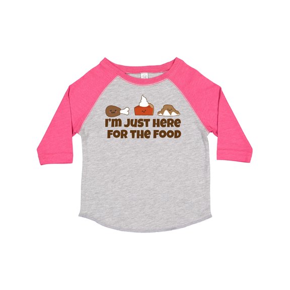 Inktastic I'm Just Here for the Food Boys or Girls Toddler T-Shirt