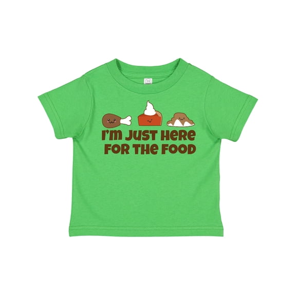 Inktastic I'm Just Here for the Food Boys or Girls Toddler T-Shirt