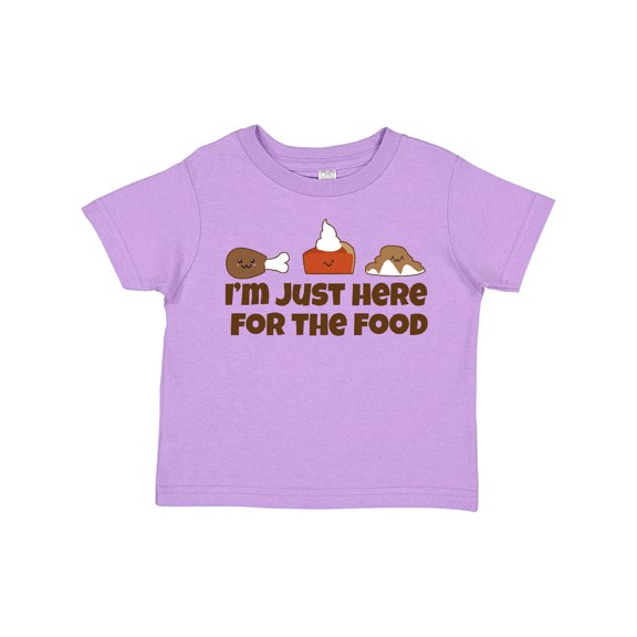 Inktastic I'm Just Here for the Food Boys or Girls Toddler T-Shirt