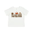 thumbnail image 1 of Inktastic I'm Just Here for the Food Boys or Girls Toddler T-Shirt, 1 of 5