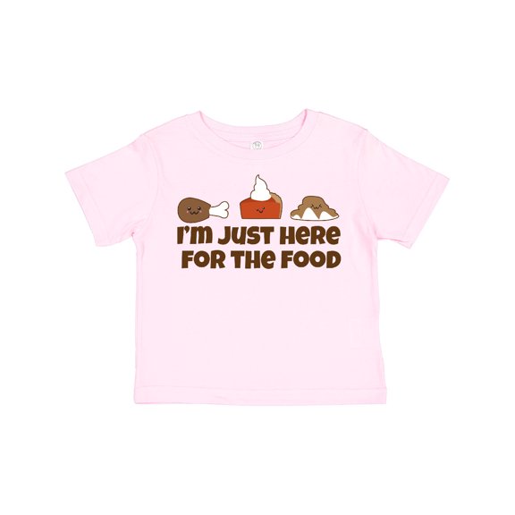 Inktastic I'm Just Here for the Food Boys or Girls Toddler T-Shirt