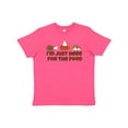 thumbnail image 1 of Inktastic I'm Just Here for the Food Youth T-Shirt, 1 of 5