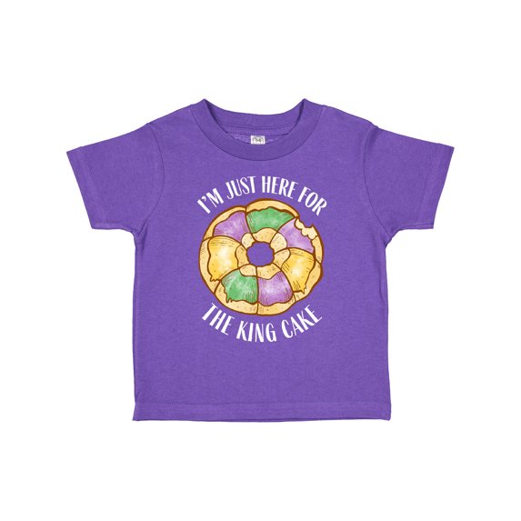 Inktastic I'm Just Here for the King Cake Boys or Girls Toddler T-Shirt