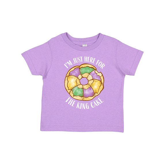 Inktastic I'm Just Here for the King Cake Boys or Girls Toddler T-Shirt