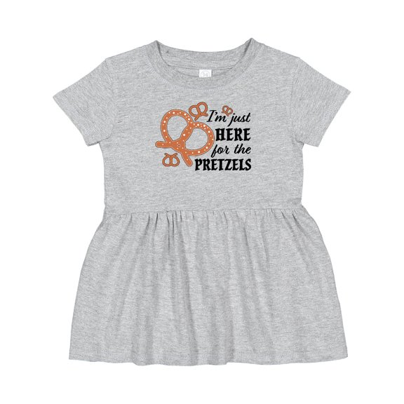Inktastic I'm Just Here for the Pretzels Oktoberfest Girls Baby Dress