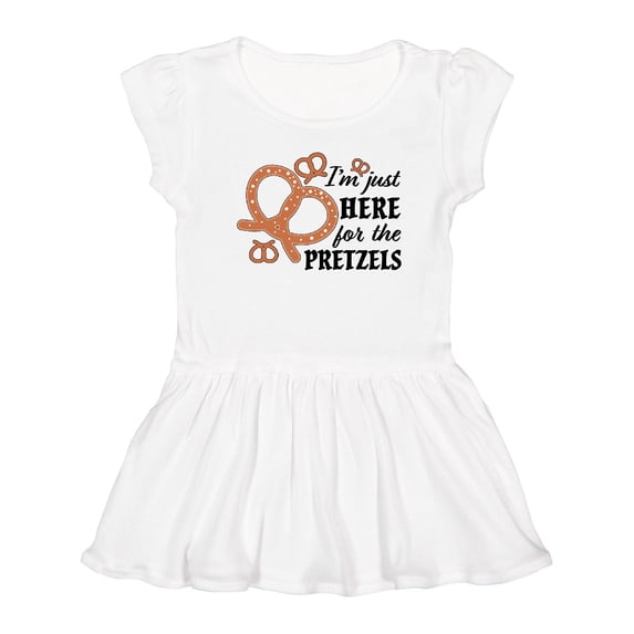 Inktastic I'm Just Here for the Pretzels Oktoberfest Girls Toddler Dress