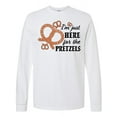 thumbnail image 1 of Inktastic I'm Just Here for the Pretzels Oktoberfest Long Sleeve T-Shirt, 1 of 5