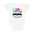 thumbnail image 1 of Inktastic I'm Just Here for the Sweets with Spun Sugar Candy Boys or Girls Baby Bodysuit, 1 of 5