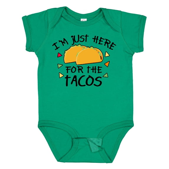 Inktastic I'm Just Here for the Tacos Cinco De Mayo Boys or Girls Baby Bodysuit