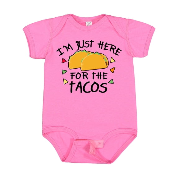 Inktastic I'm Just Here for the Tacos Cinco De Mayo Boys or Girls Baby Bodysuit