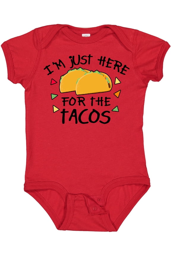 I'm Just Here for the Tacos Cinco De Mayo Boys or Girls Baby Bodysuit
