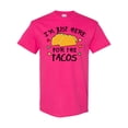 thumbnail image 1 of Inktastic I'm Just Here for the Tacos Cinco De Mayo T-Shirt, 1 of 5