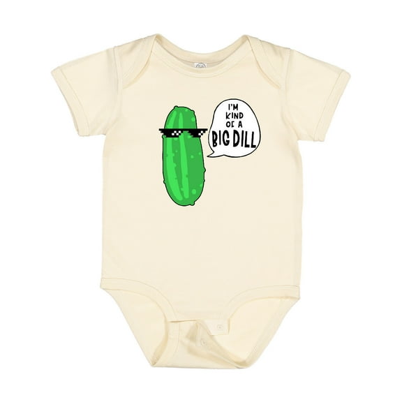 Inktastic I'm Kind of a Big Dill Pickle with Sunglasses Boys or Girls Baby Bodysuit
