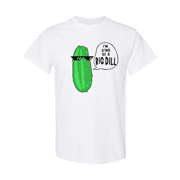 Inktastic I'm Kind of a Big Dill Pickle with Sunglasses T-Shirt