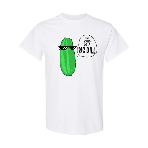 Inktastic I'm Kind of a Big Dill Pickle with Sunglasses T-Shirt