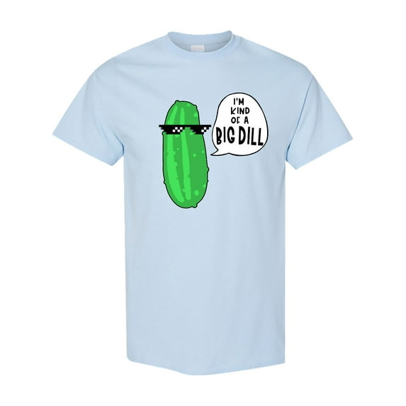 Inktastic I'm Kind of a Big Dill Pickle with Sunglasses T-Shirt