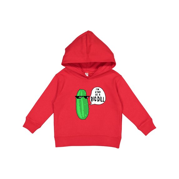 Inktastic I'm Kind of a Big Dill Pickle with Sunglasses Toddler Hoodie