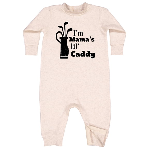 Inktastic I'm Mama's Lil' Caddy Golf for Kids Baby Fleece Romper