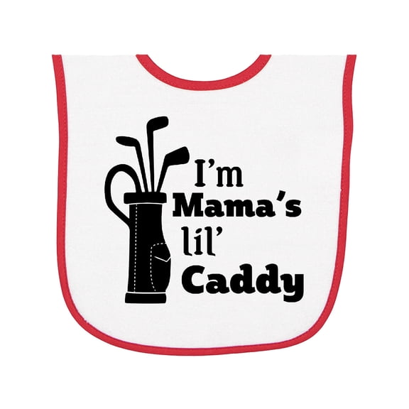 Inktastic I'm Mama's Lil' Caddy Golf for Kids Baby Terry Cloth Bib