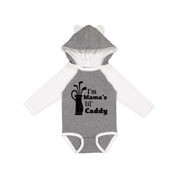 Inktastic I'm Mama's Lil' Caddy Golf for Kids Boys or Girls Long Sleeve Baby Bodysuit
