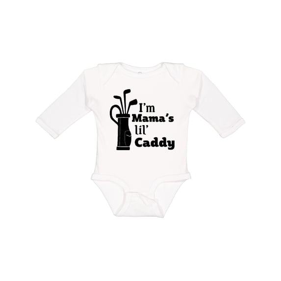 Inktastic I'm Mama's Lil' Caddy Golf for Kids Boys or Girls Long Sleeve Baby Bodysuit