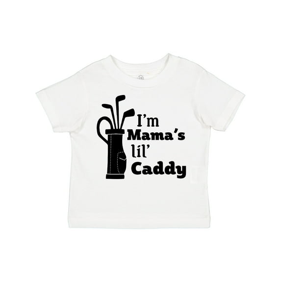 Inktastic I'm Mama's Lil' Caddy- golf for kids Boys or Girls Toddler T-Shirt