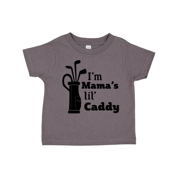 Inktastic I'm Mama's Lil' Caddy- golf for kids Boys or Girls Toddler T-Shirt