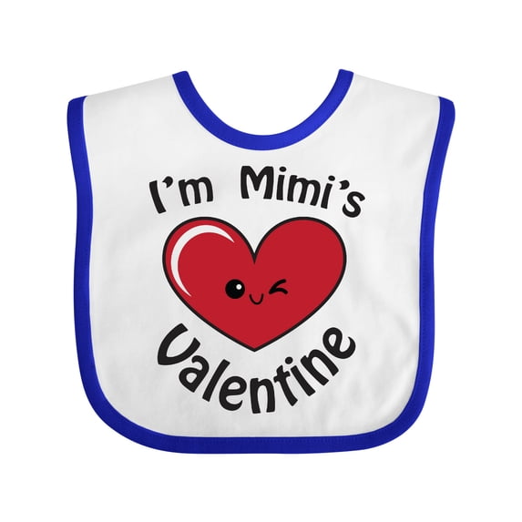 Inktastic I'm Mimi's Valentine Boys or Girls Baby Bib