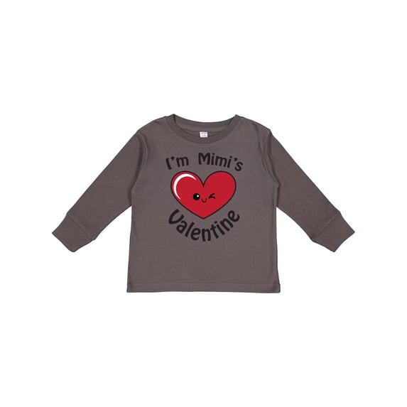 Inktastic I'm Mimi's Valentine Boys or Girls Long Sleeve Toddler T-Shirt