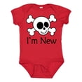 thumbnail image 1 of Inktastic I'm New Cute Skull Baby Boys or Girls Baby Bodysuit, 1 of 5