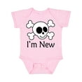 thumbnail image 1 of Inktastic I'm New Cute Skull Baby Boys or Girls Baby Bodysuit, 1 of 5