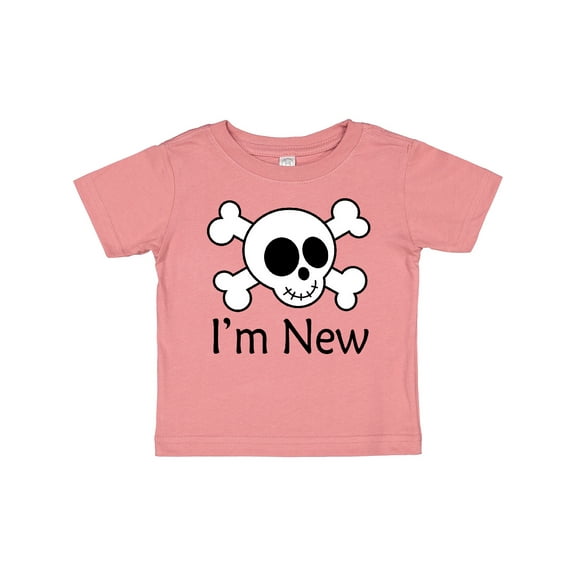 Inktastic I'm New Cute Skull Baby Boys or Girls Baby T-Shirt
