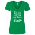 thumbnail image 1 of Inktastic I'm Not Arguing, I'm Just Explaining Why I'm Right Women's V-Neck T-Shirt, 1 of 5