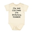 thumbnail image 1 of Inktastic I'm Not Crying, I'm Ordering Dinner Boys or Girls Baby Bodysuit, 1 of 5