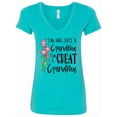 thumbnail image 1 of Inktastic I'm Not Just a Grandma, I'm a Great Grandma Flowers Women's V-Neck T-Shirt, 1 of 5