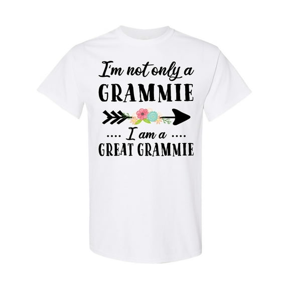 Inktastic I'm Not Only a Grammie I'm a Great Grammie with Flowers T-Shirt