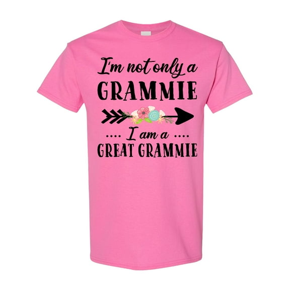 Inktastic I'm Not Only a Grammie I'm a Great Grammie with Flowers T-Shirt