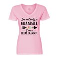 thumbnail image 1 of Inktastic I'm Not Only a Grammie I'm a Great Grammie with Flowers Women's V-Neck T-Shirt, 1 of 5