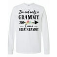 thumbnail image 1 of Inktastic I'm Not Only a Grammy I'm a Great Grammy with Flowers Long Sleeve T-Shirt, 1 of 5
