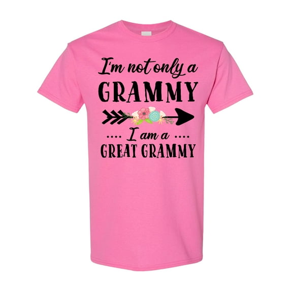 Inktastic I'm Not Only a Grammy I'm a Great Grammy with Flowers T-Shirt