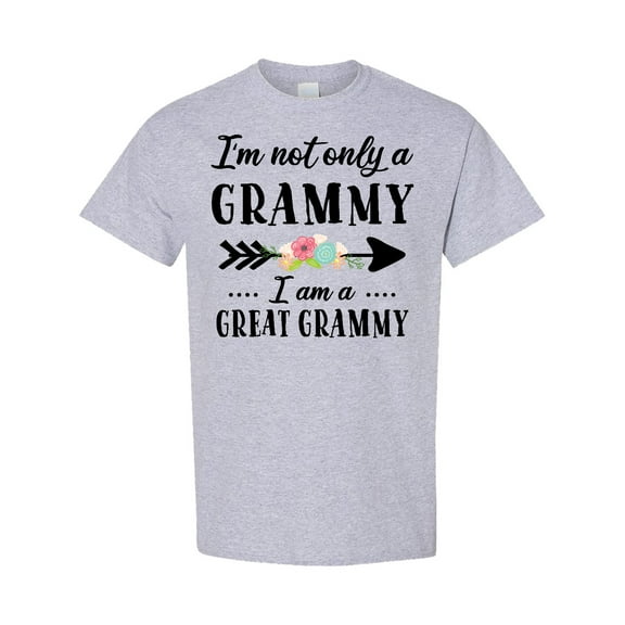 Inktastic I'm Not Only a Grammy I'm a Great Grammy with Flowers T-Shirt