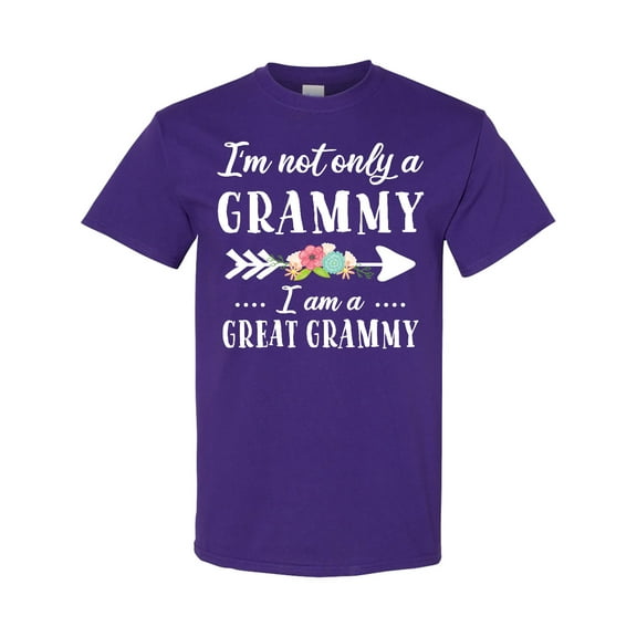 Inktastic I'm Not Only a Grammy I'm a Great Grammy with Flowers T-Shirt